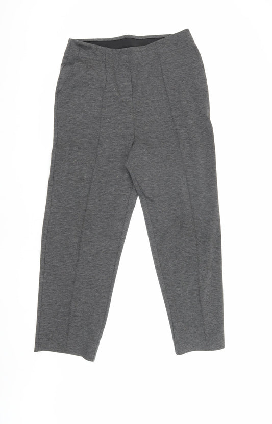 Honor Millburn Women's Grey Straight Trousers Size 12