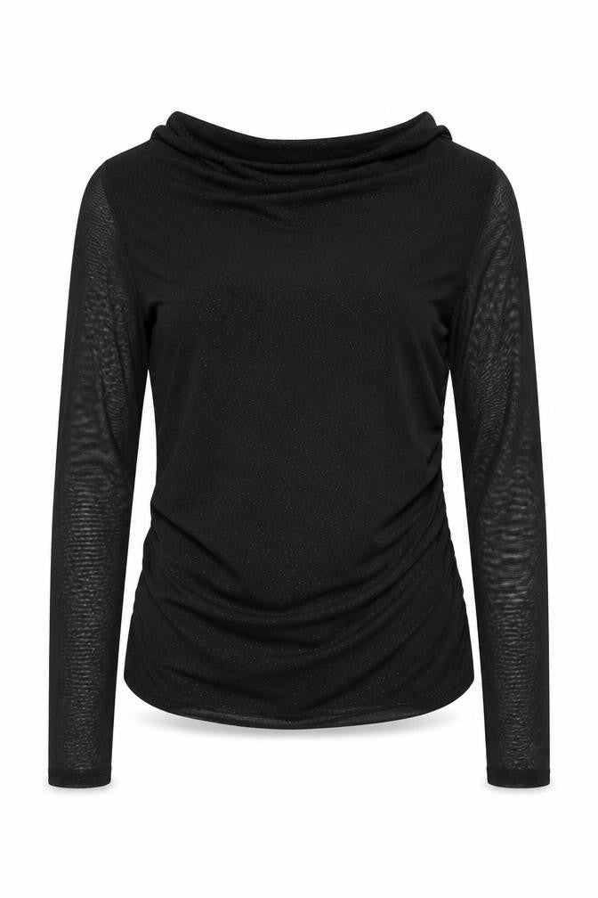 Quiz Women's Black Long Sleeve Top Size 8