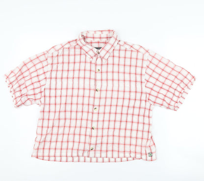Outdoor Womens Essentials Red Check Button-Up Shirt S