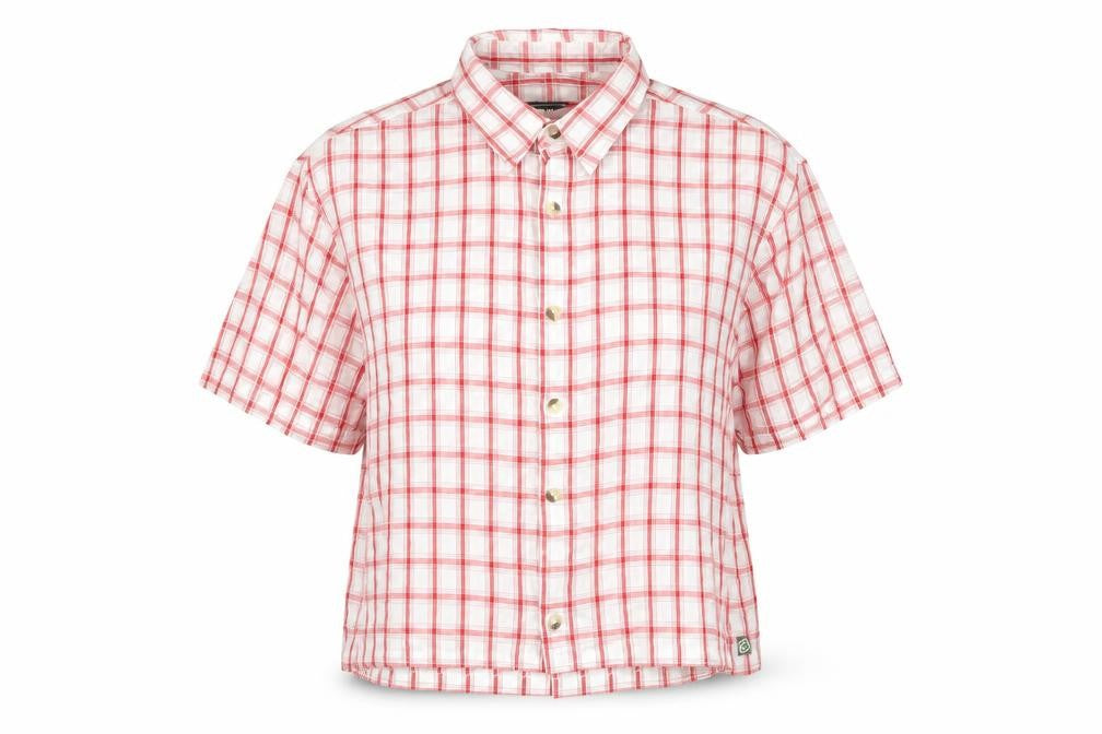 Outdoor Essentials Red Check Button-Up Shirt S