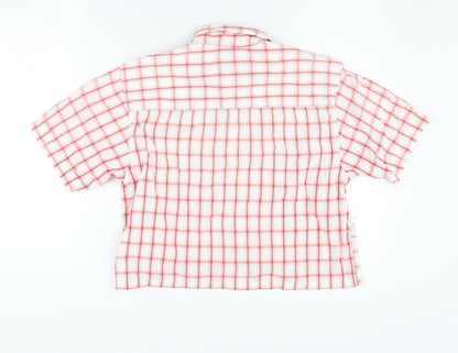 Outdoor Womens Essentials Red Check Button-Up Shirt S