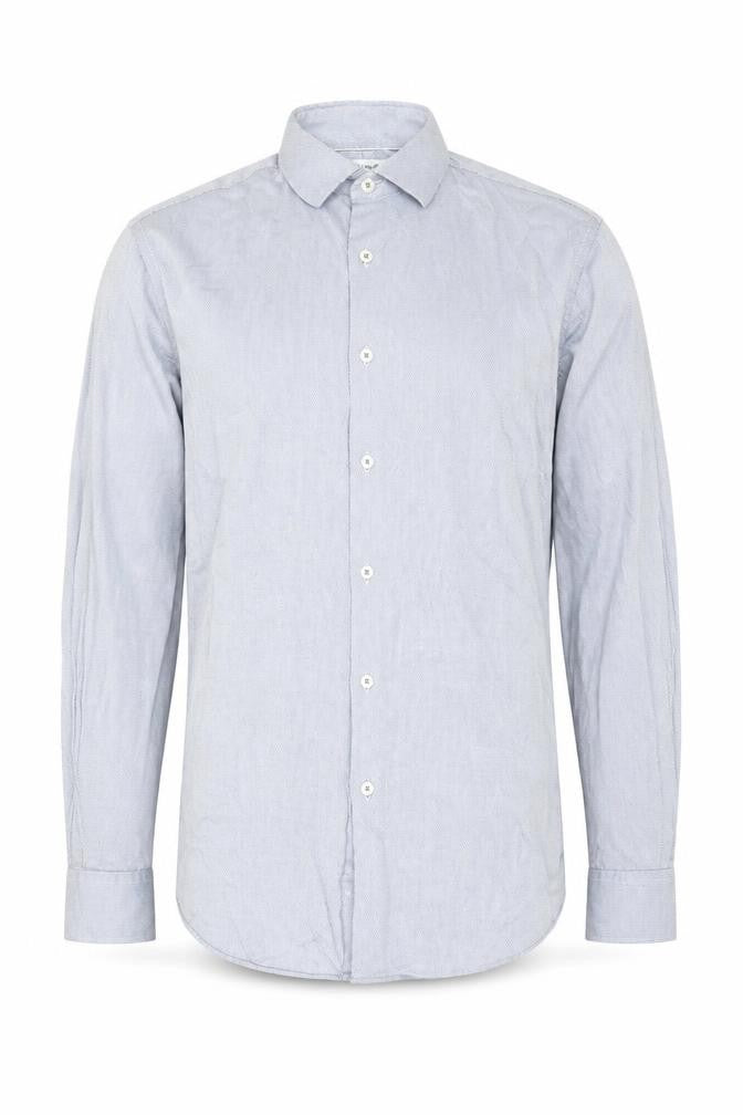 T.M. Lewin Men's Blue Long Sleeve Shirt, Size 16