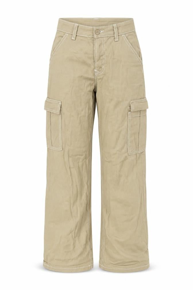 H&M Women Beige Cargo Trousers Size 6, Casual Style