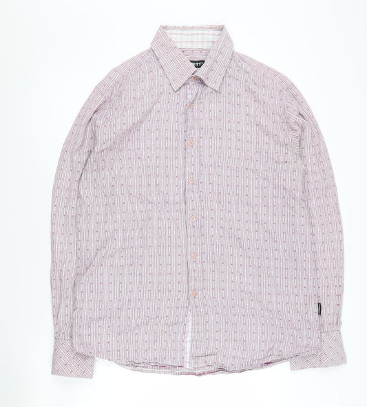Hamnett Men's XL Multicoloured Striped Shirt