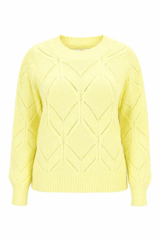 Next Women's Yellow Geometric Jumper Size 12