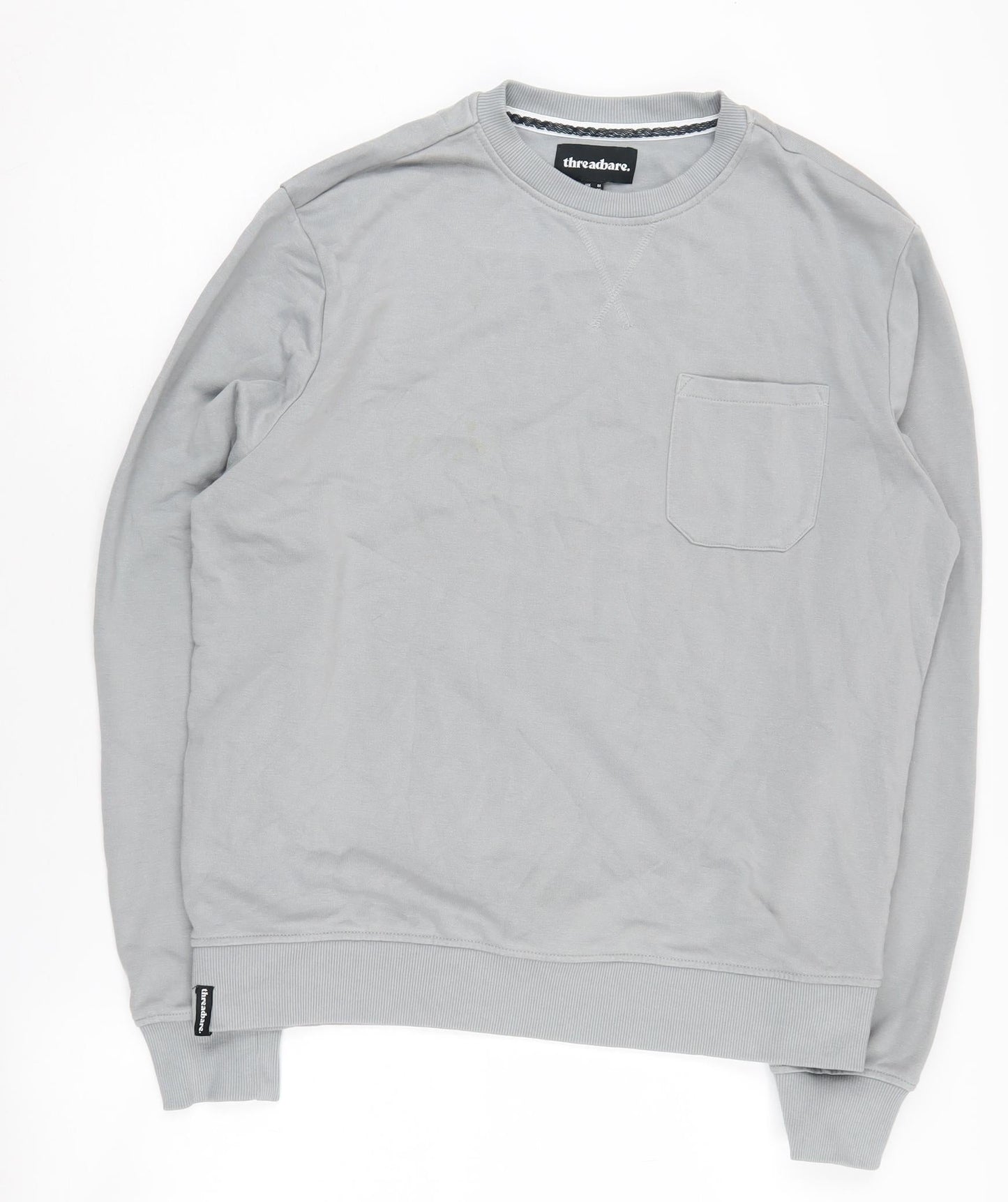 Threadbare Men's Grey Pullover Sweatshirt M