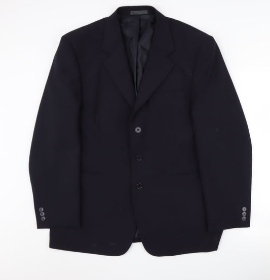 BHS Men's Blue Blazer 44 Regular Fit Business