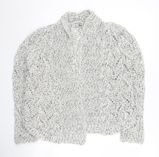 Marks and Spencer Women's Grey Chunky-Knit Cardigan Size 14