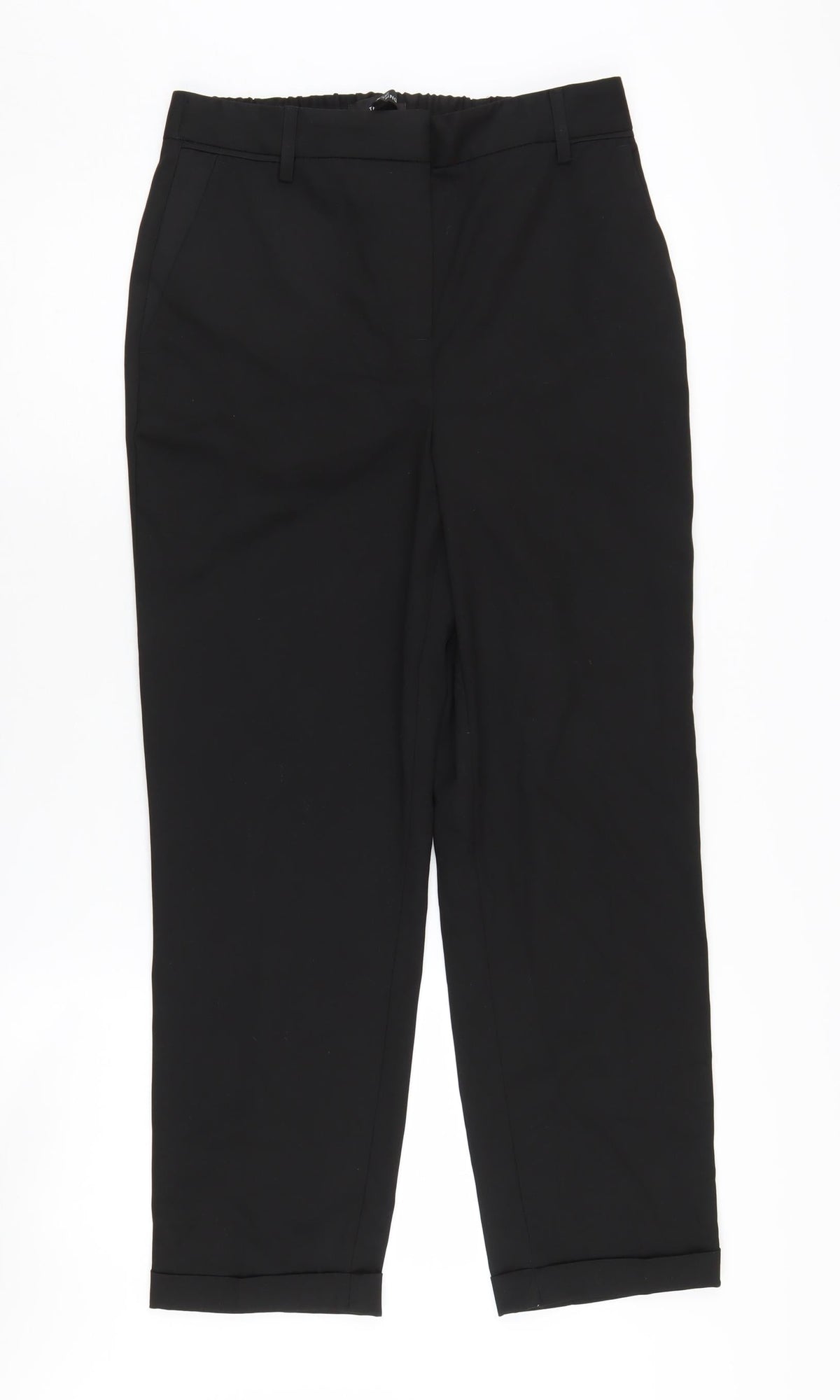 Next Women's Black Regular Fit Trousers Size 10R