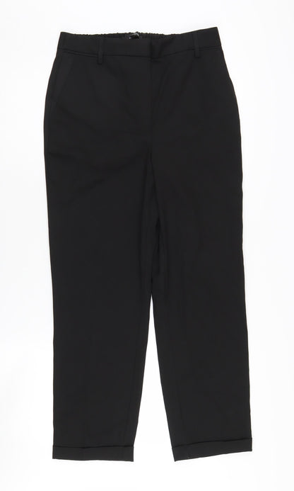 Next Women's Black Regular Fit Trousers Size 10R