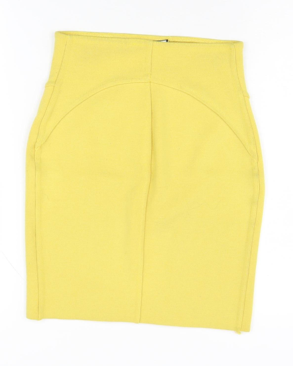 KOOKAI Yellow Bandage Skirt, Size 16, Women's Fashion