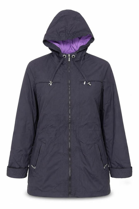 Debenhams Women’s Hooded Jacket, Size 12, Navy