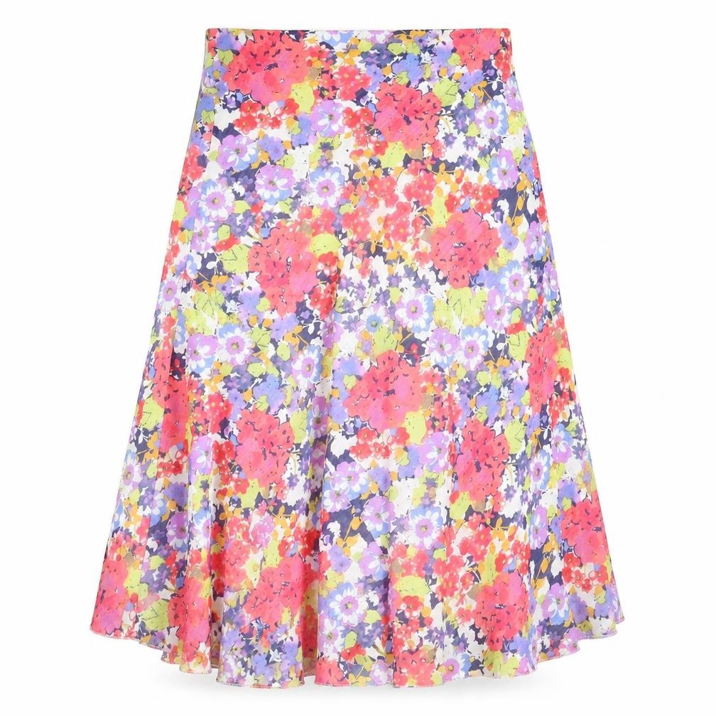 Isle Women's Multicoloured A-Line Floral Skirt Size 10