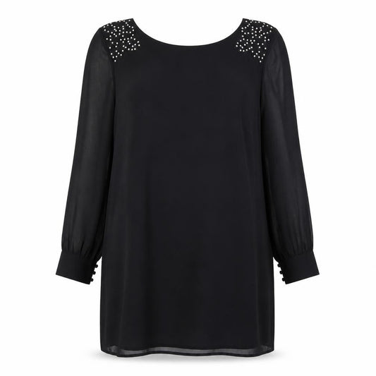 Next Women's Black Long Sleeve Dress Size 14