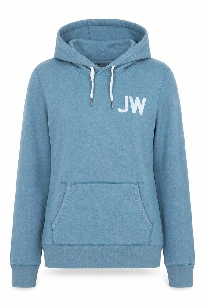 Jack Wills Women's Blue Hoodie Size 10 with Logo