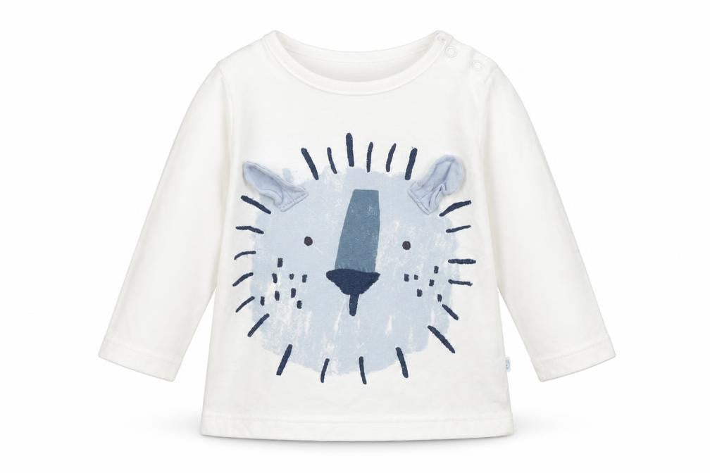 Next Unisex Baby White Animal Print Long Sleeve T-Shirt 3-6M
