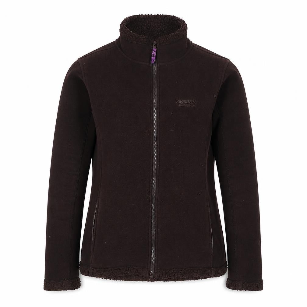 Regatta Women's Brown Fleece Parka Jacket Size 14