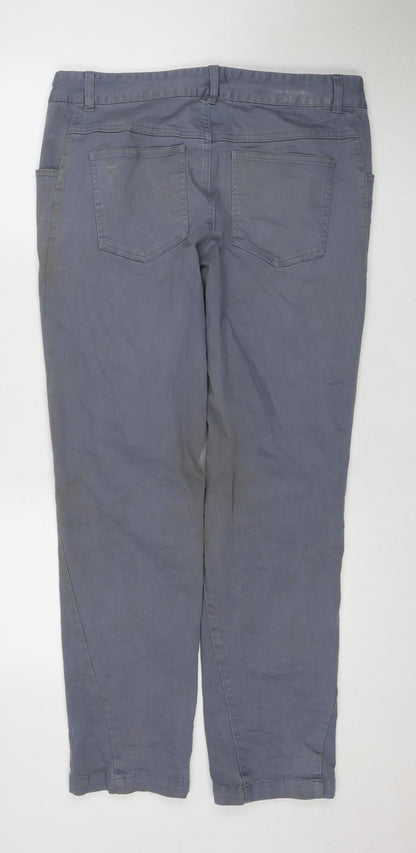 Preloved BAM Men's Grey Jeans Size 33 Button Closure - Back