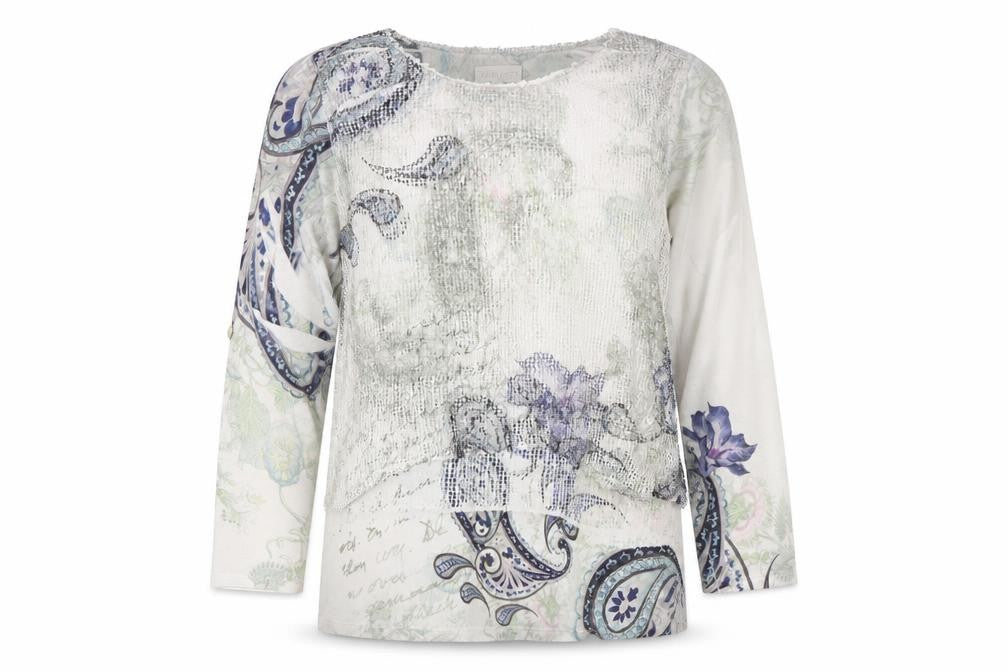 Apricot Multicoloured Women's Paisley Tunic Blouse M