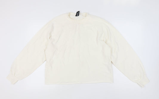 Collusion Women's Ivory Pullover Sweatshirt Size 8