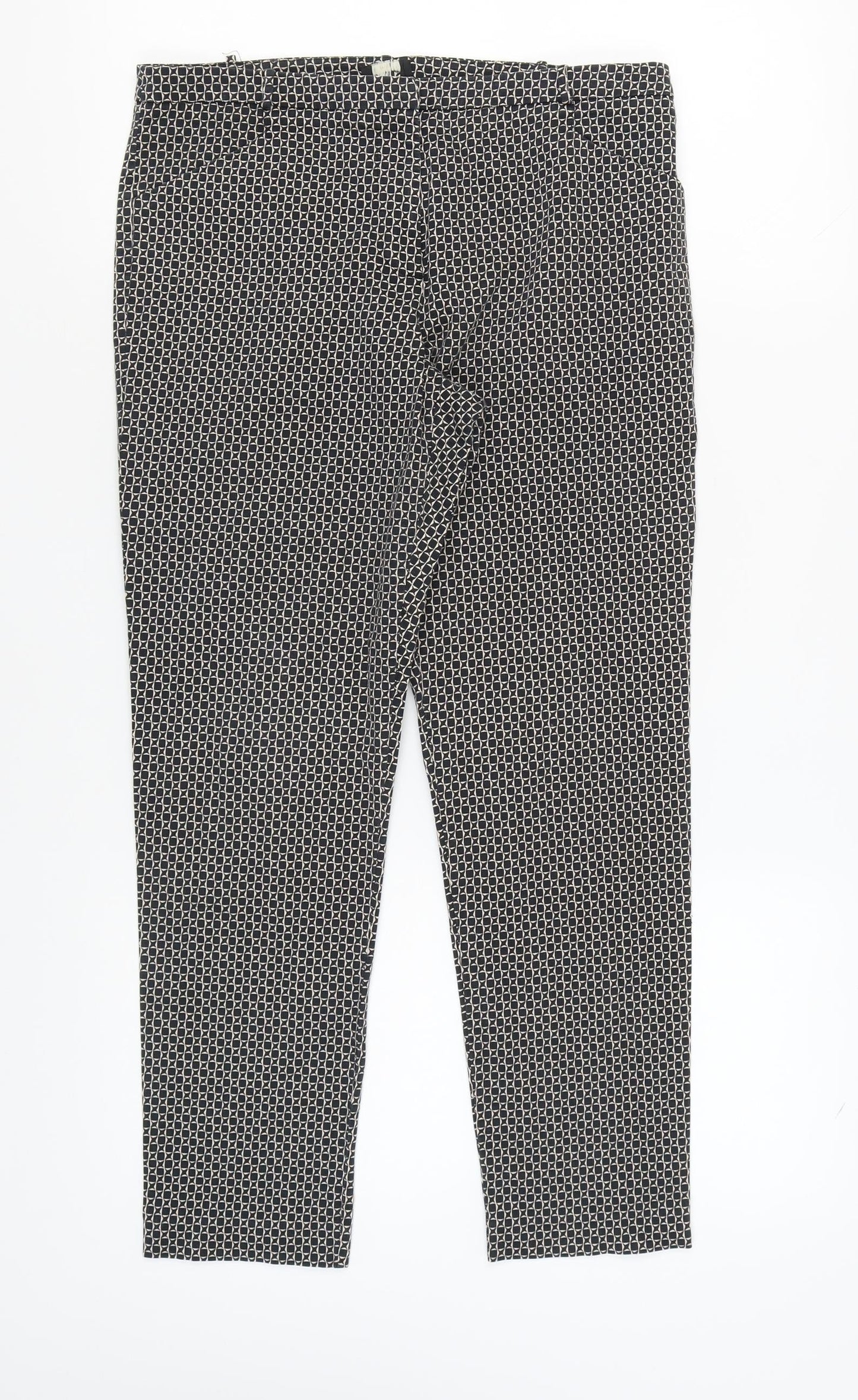 Oasis Women's Geometric Trousers Size 12