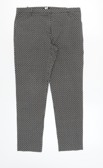 Oasis Women's Geometric Trousers Size 12
