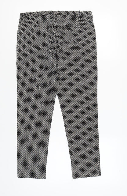 Oasis Women's Geometric Trousers Size 12