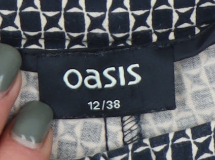 Oasis Women's Geometric Trousers Size 12