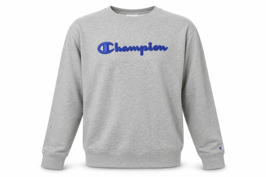 Champion Men's Grey Pullover Sweatshirt L