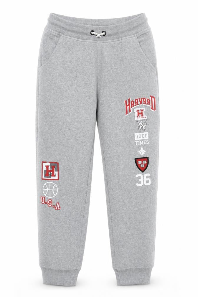 Harvard Girls Grey Jogger Trousers 10-11 Years
