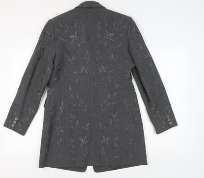 Windsmoor Women's Grey Floral Blazer Size 10