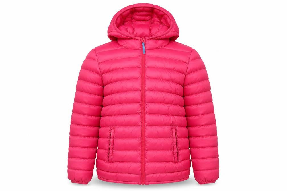 Mountain Warehouse Girls Pink Hooded Puffer Jacket 11-12Y