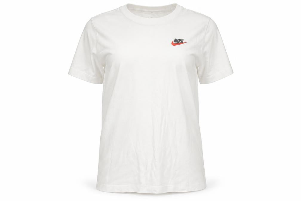 Nike Unisex White Basic T-Shirt S, Crew Neck, Breathable