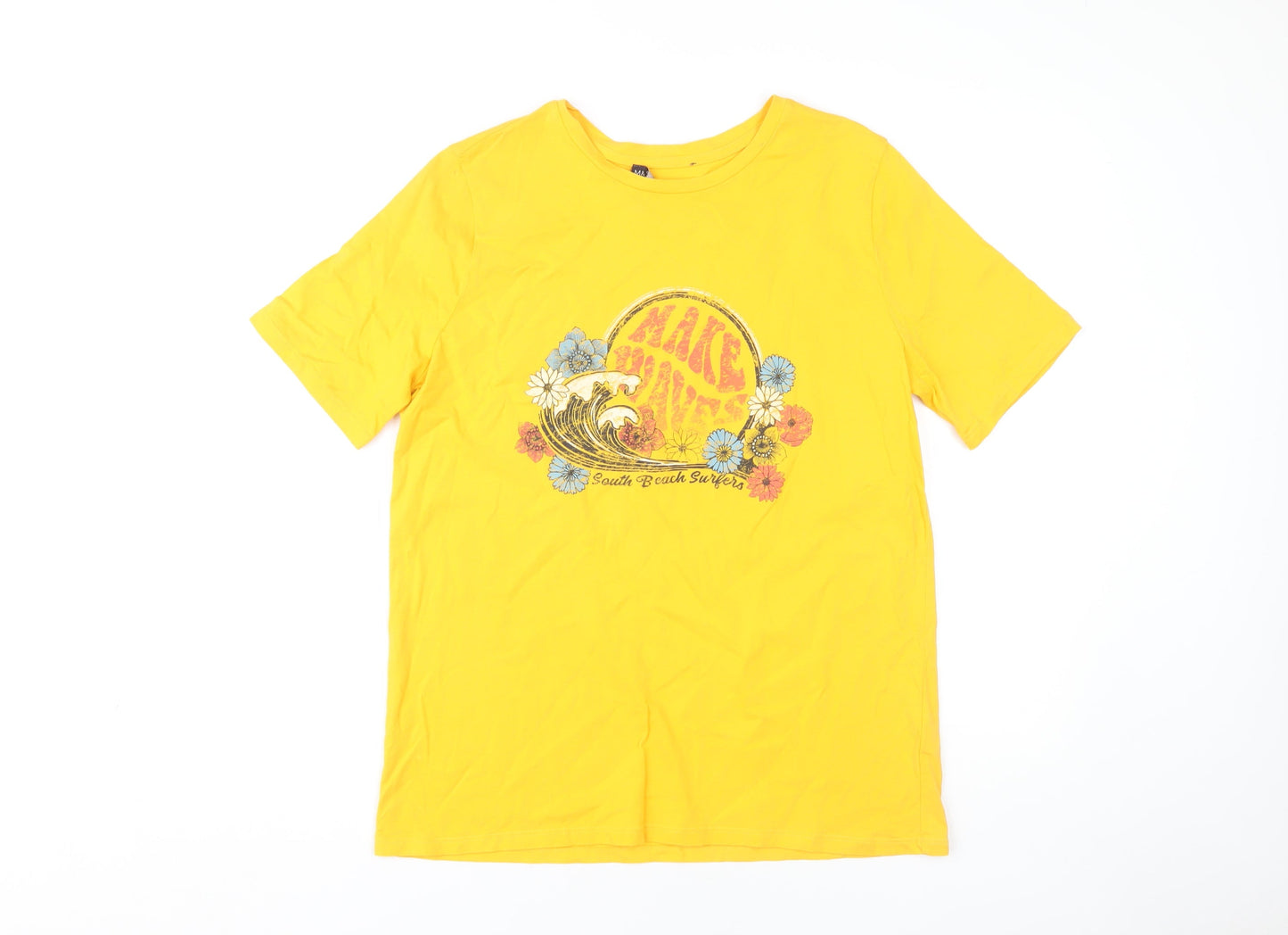 Marks & Spencer Women's Yellow Surf T-Shirt, Size 12