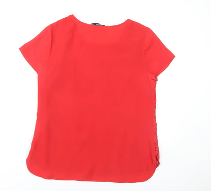 Oasis Women's Red Lace Blouse, Size 12