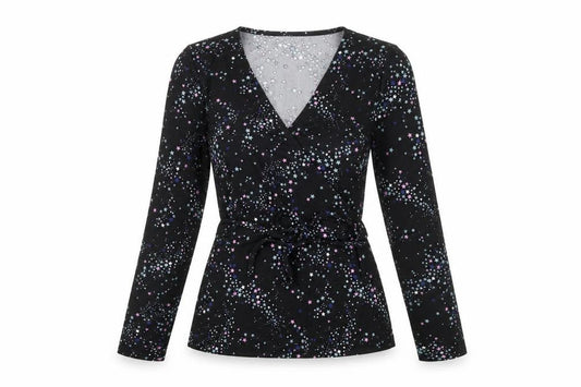 Marks and Spencer Women's Black Wrap Top