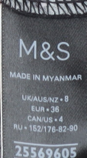 Marks & Spencer Women's Black Wrap Top