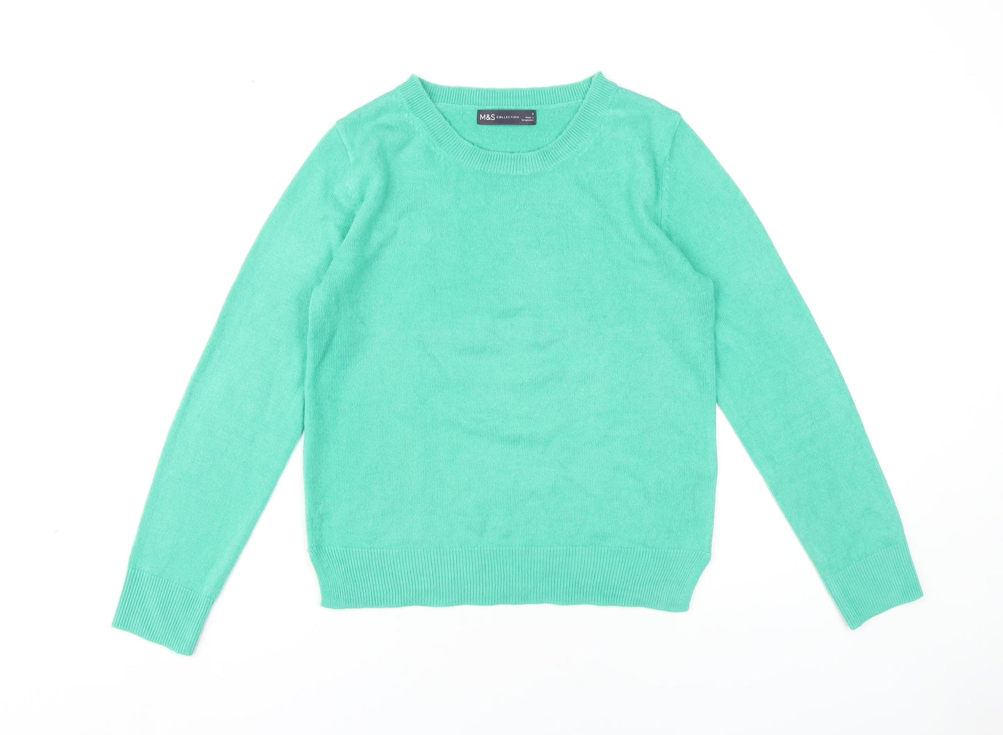 Marks and Spencer Women's Green Pullover Jumper Size 8