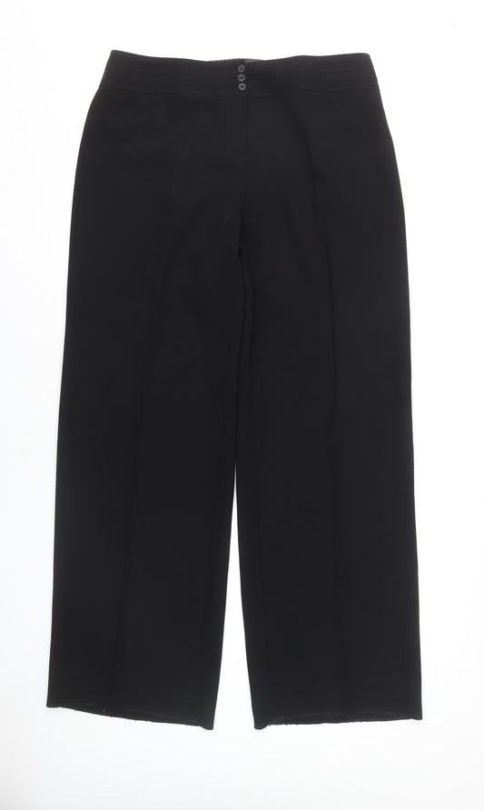 Dunnes Women's Black Flame-Resistant Trousers, Size 14