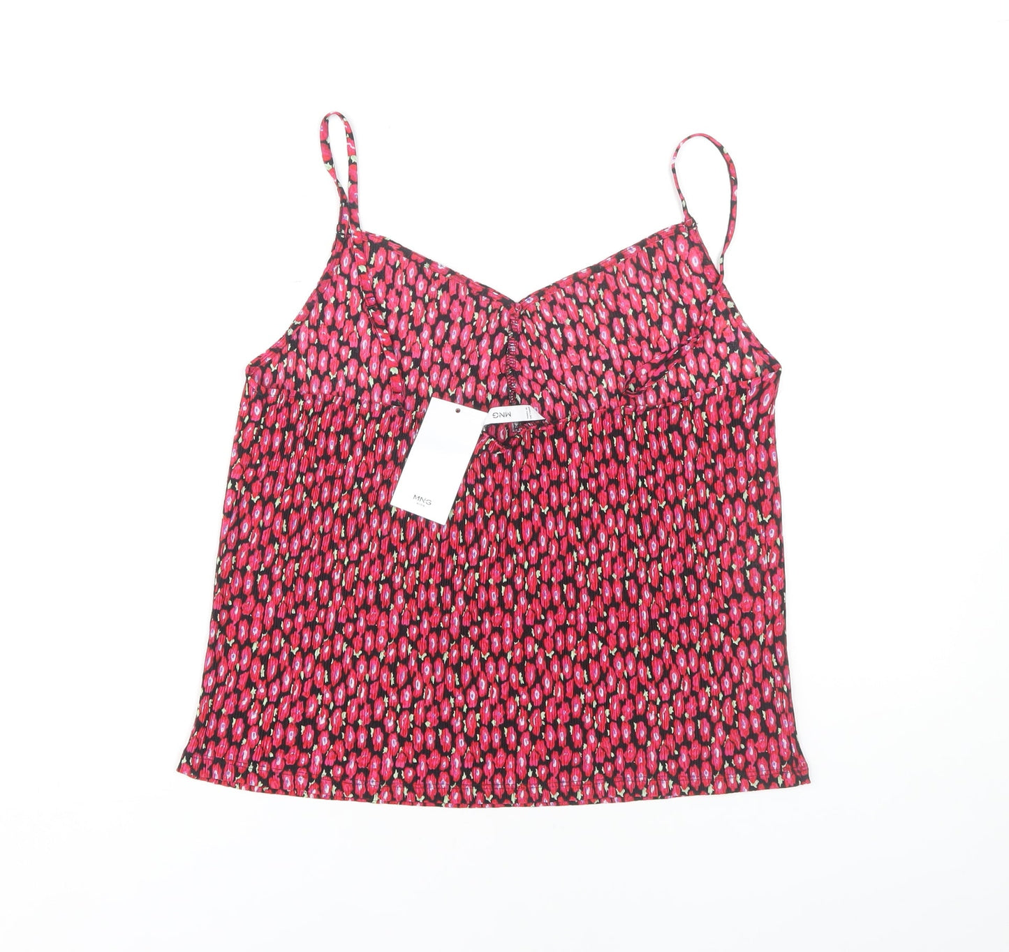 MNG Women's Multicoloured Floral Camisole Tank Top, Size M