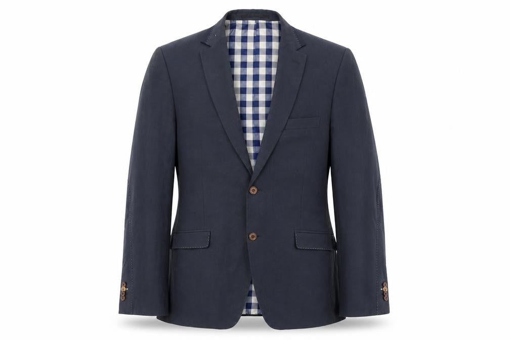 Seven Square Men's Blue Blazer Size UK 40, Notch Lapel