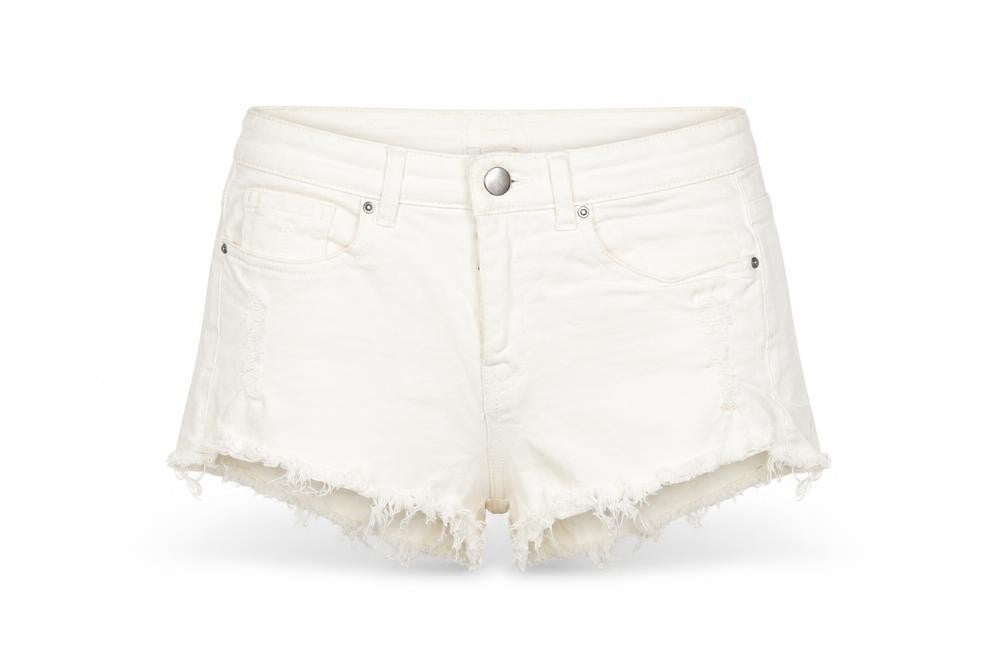 H&M Women's White Cut-Off Denim Shorts Size 6