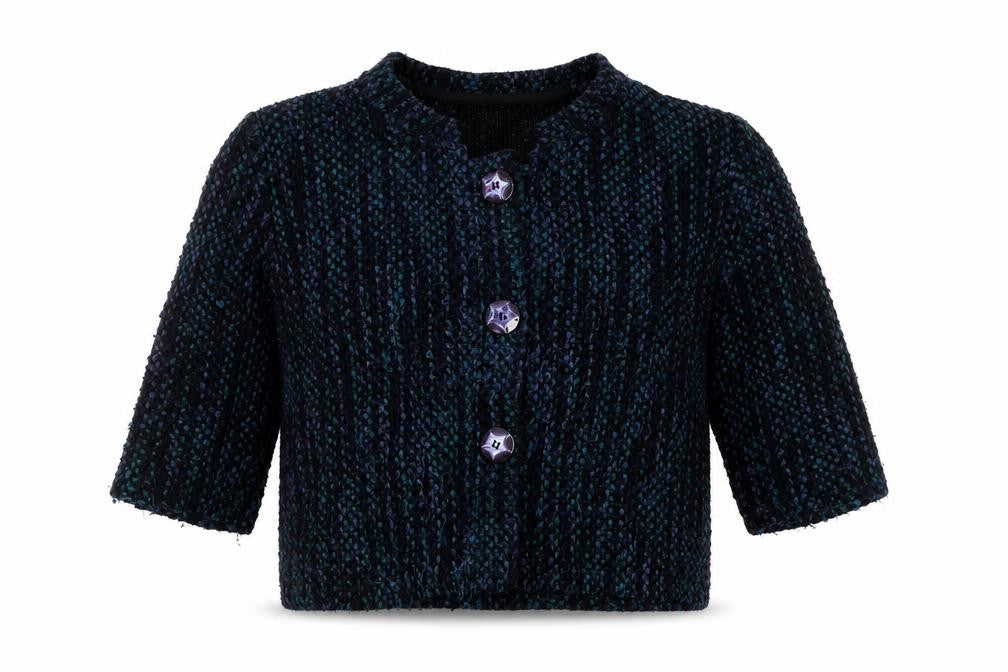 Marks & Spencer Women's Black Cardigan, M, Button Accent