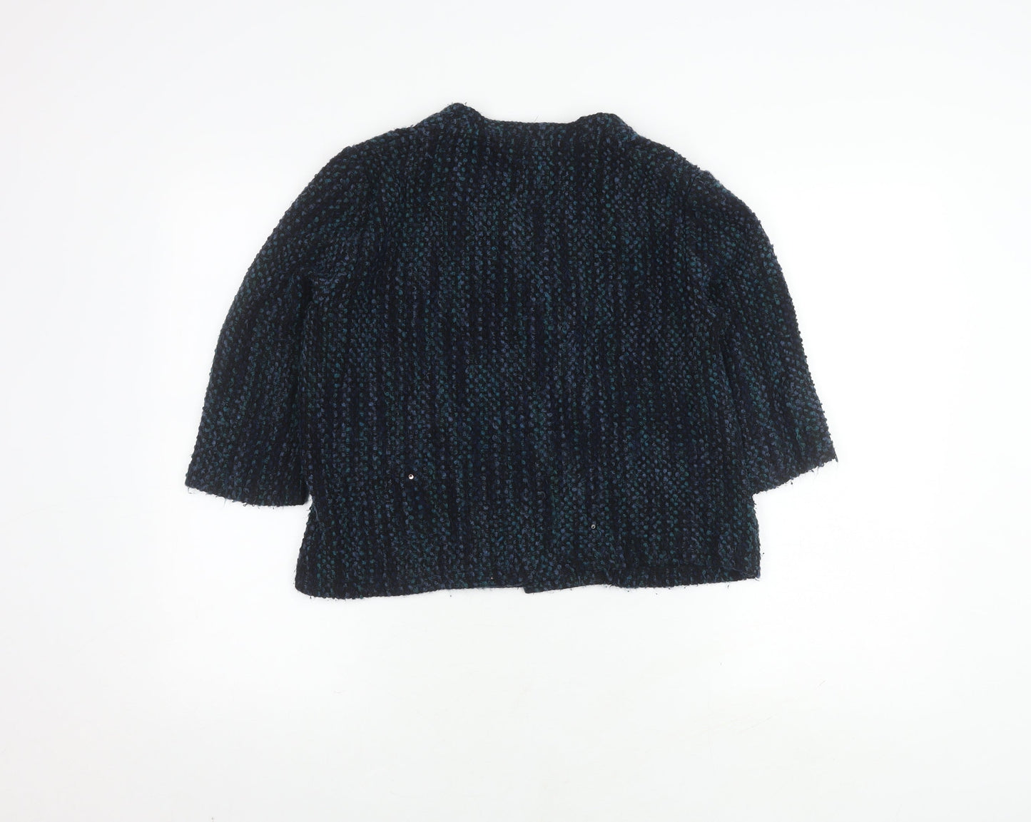 Marks and Spencer Women's Black Cardigan, M, Button Accent