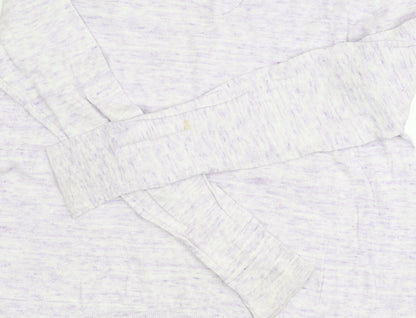 Gap Women's Purple V-Neck Pullover Jumper, Size M