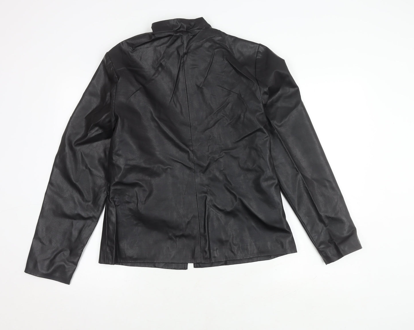 New Look Women's Black Jacket Size 14 Casual Zip