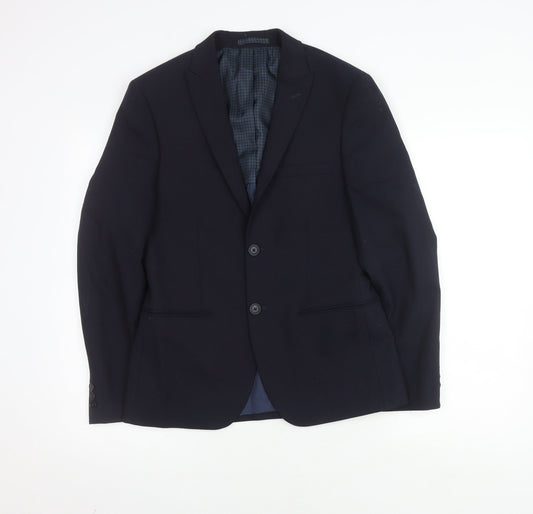Marks and Spencer Men's Blue Blazer, Size 36S