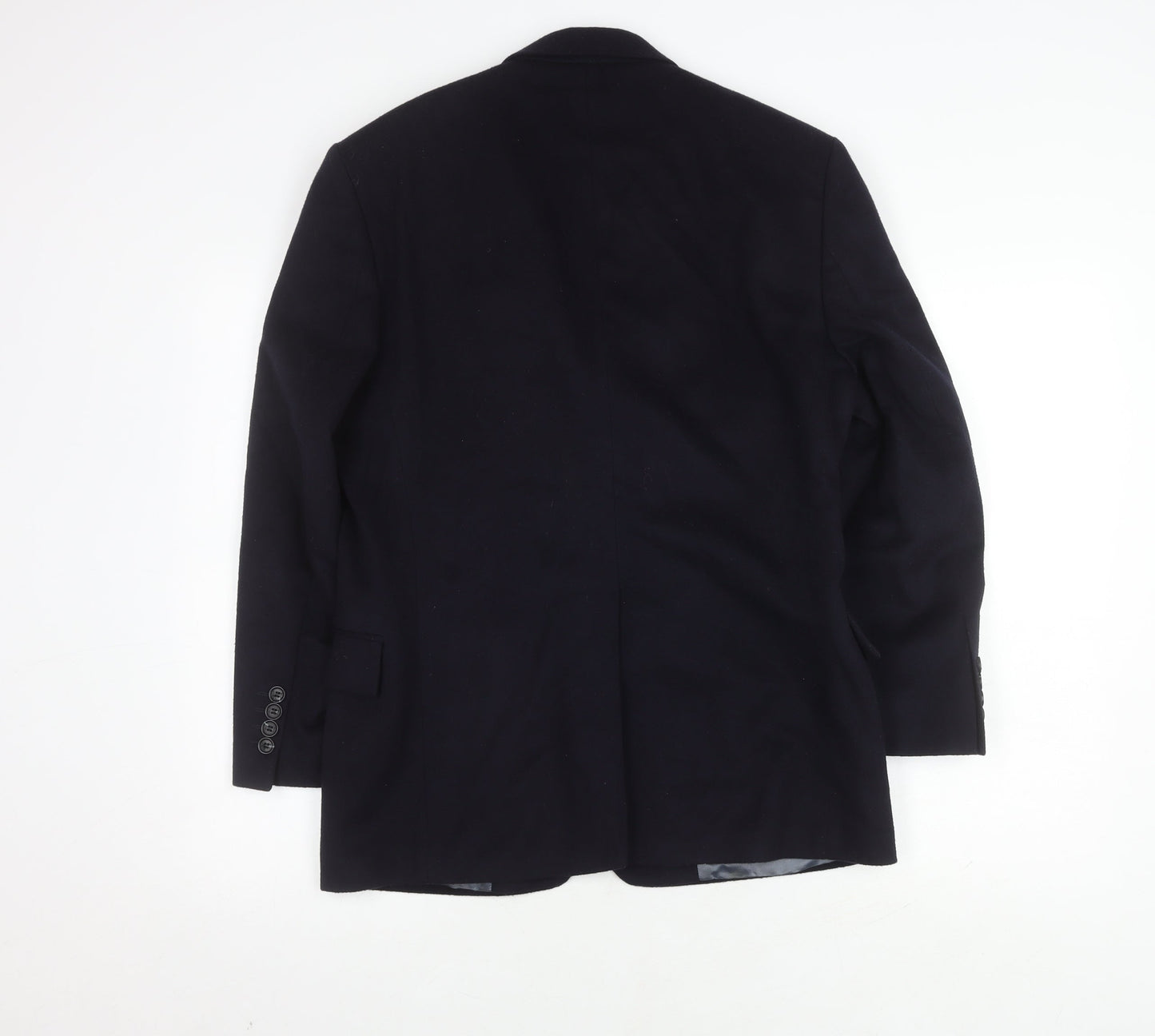 David Moss Men's Blue Wool Blazer 36S