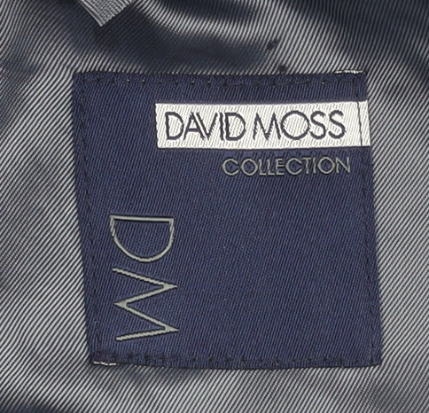 David Moss Men's Blue Wool Blazer 36S