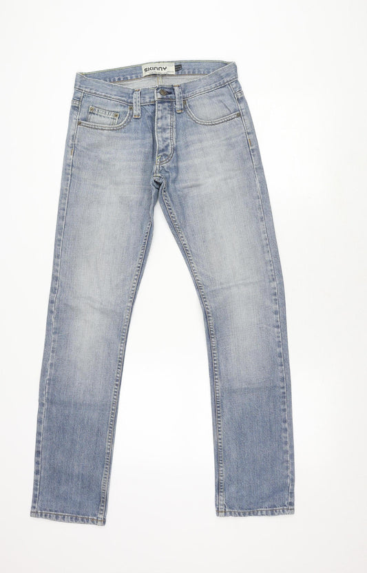 Topman Men's Blue Skinny Jeans 30R Slim Fit